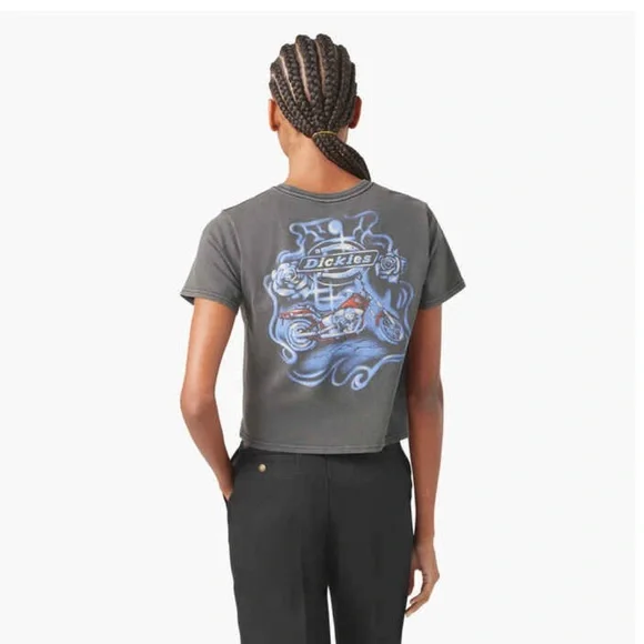 Dickies X Harley Davidson Crop Tee - Picture 2 of 6